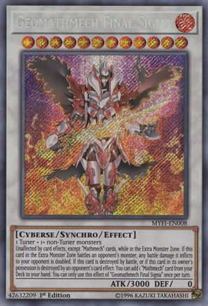 Geomathmech Final Sigma [MYFI-EN008] Secret Rare - Trinity Hobby