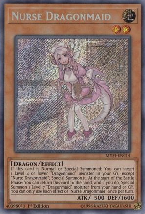 Nurse Dragonmaid [MYFI-EN014] Secret Rare - Trinity Hobby
