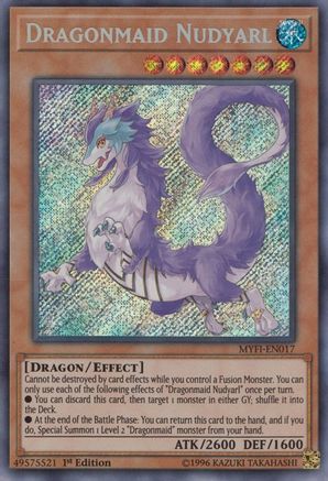 Dragonmaid Nudyarl [MYFI-EN017] Secret Rare - Trinity Hobby