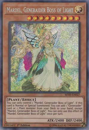 Mardel, Generaider Boss of Light [MYFI-EN027] Secret Rare - Trinity Hobby
