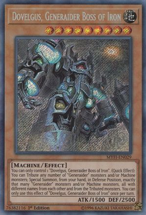 Dovelgus, Generaider Boss of Iron [MYFI-EN029] Secret Rare - Trinity Hobby