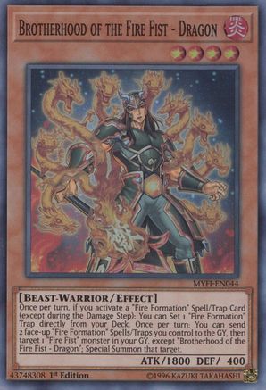 Brotherhood of the Fire Fist - Dragon [MYFI-EN044] Super Rare - Trinity Hobby