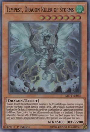 Tempest, Dragon Ruler of Storms [MYFI-EN045] Super Rare - Trinity Hobby