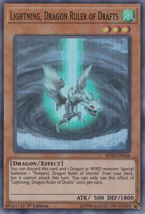 Lightning, Dragon Ruler of Drafts [MYFI-EN046] Super Rare - Trinity Hobby