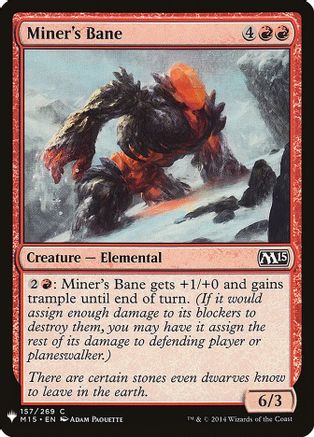 Miner's Bane  (LIST-157) - [The List Reprints] - Trinity Hobby