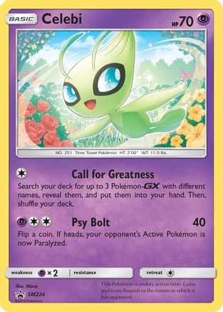 Celebi (SM224) [Sun & Moon: Black Star Promos] - Trinity Hobby