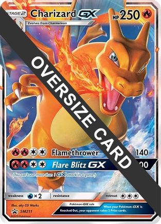 Charizard GX (SM211) (Jumbo Card) [Sun & Moon: Black Star Promos] - Trinity Hobby