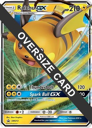 Raichu GX (SM213) (Jumbo Card) [Sun & Moon: Black Star Promos] - Trinity Hobby