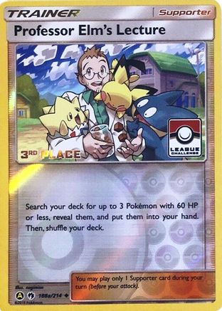 Professor Elms Lecture (188a/214) (League Promo 3rd Place) [Sun & Moon: Lost Thunder] - Trinity Hobby