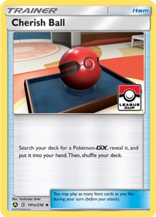 Cherish Ball (191a/236) (League Promo) [Sun & Moon: Unified Minds] - Trinity Hobby