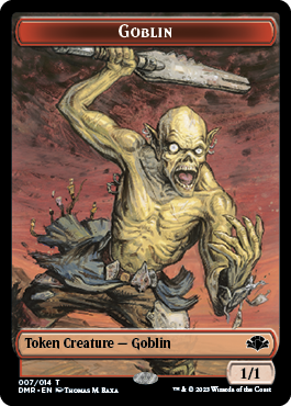 Goblin // Saproling Double-Sided Token [Dominaria Remastered Tokens] - Trinity Hobby