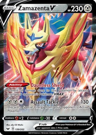 Zamazenta V (139/202) [Sword & Shield: Base Set] - Trinity Hobby
