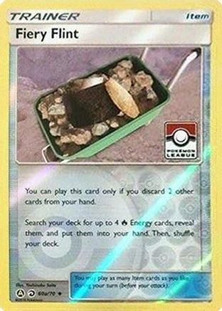 Fiery Flint (60a/70) (League Promo) [Sun & Moon: Dragon Majesty] - Trinity Hobby