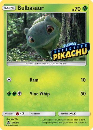 Bulbasaur (SM198) (Detective Pikachu Stamped) [Sun & Moon: Black Star Promos] - Trinity Hobby