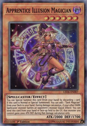 Apprentice Illusion Magician [LED6-EN007] Super Rare - Trinity Hobby