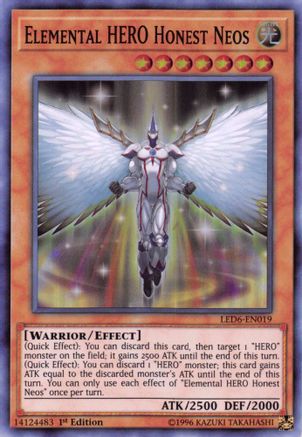 Elemental Hero Honest Neos [LED6-EN019] Super Rare - Trinity Hobby