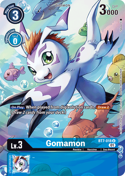 Gomamon [BT7-018] (Art alternatif) [Prochaine aventure] 