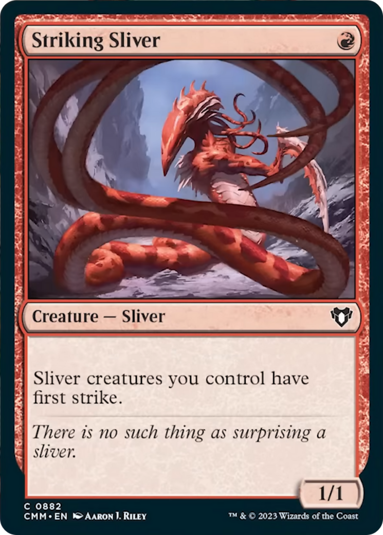 Striking Sliver [Commander Masters] - Trinity Hobby