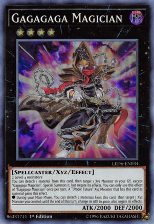 Gagagaga Magician [LED6-EN034] Super Rare - Trinity Hobby
