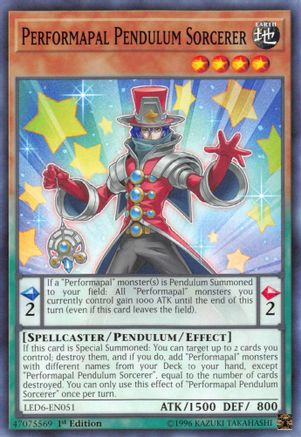 Performapal Pendulum Sorcerer [LED6-EN051] Common - Trinity Hobby