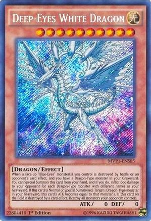 Deep-Eyes White Dragon [MVP1-ENS05] Secret Rare - Trinity Hobby