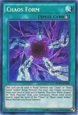Chaos Form [MVP1-ENS08] Secret Rare - Trinity Hobby