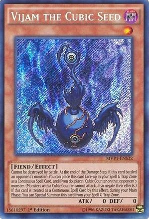 Vijam the Cubic Seed [MVP1-ENS32] Secret Rare - Trinity Hobby