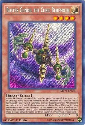 Buster Gundil the Cubic Behemoth [MVP1-ENS35] Secret Rare - Trinity Hobby