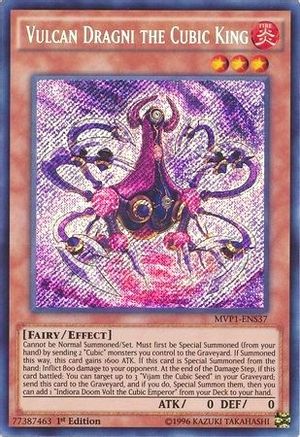 Vulcan Dragni the Cubic King [MVP1-ENS37] Secret Rare - Trinity Hobby