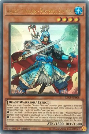 Ancient Warriors - Masterful Sun Mou [IGAS-EN008] Ultra Rare - Trinity Hobby