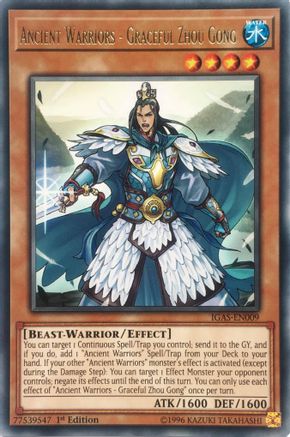 Ancient Warriors - Graceful Zhou Gong [IGAS-EN009] Rare - Trinity Hobby