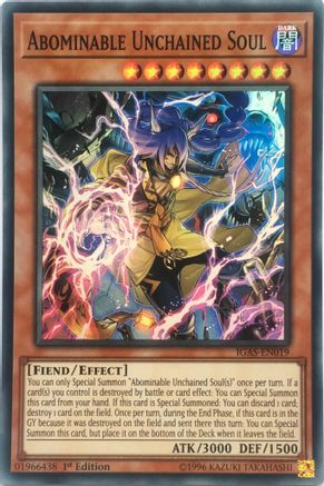 Abominable Unchained Soul [IGAS-EN019] Super Rare - Trinity Hobby