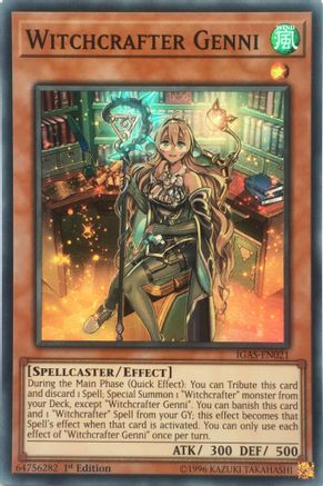 Witchcrafter Genni [IGAS-EN021] Super Rare - Trinity Hobby