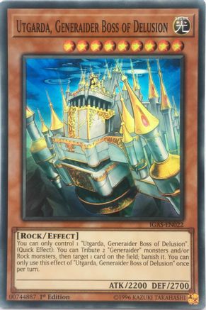 Utgarda, Generaider Boss of Delusion [IGAS-EN022] Super Rare - Trinity Hobby