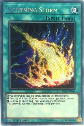 Lightning Storm [IGAS-EN067] Secret Rare - Trinity Hobby