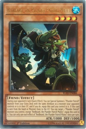 Redbeard, the Plunder Patroll Matey [IGAS-EN086] Ultra Rare - Trinity Hobby
