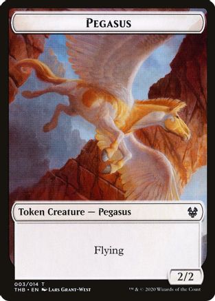 Pegasus // Satyr Double-Sided Token  [Foil]  (THB-3 // 9) - [Theros Beyond Death Tokens] - Trinity Hobby