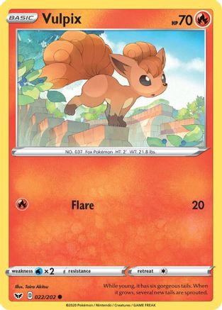 Vulpix (022/202) [Sword & Shield: Base Set] - Trinity Hobby