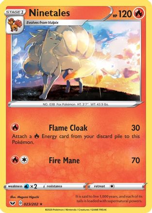 Ninetales (023/202) [Sword & Shield: Base Set] - Trinity Hobby