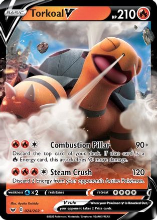 Torkoal V (024/202) [Sword & Shield: Base Set] - Trinity Hobby