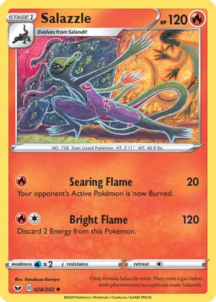 Salazzle (028/202) [Sword & Shield: Base Set] - Trinity Hobby