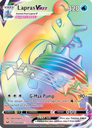 Lapras VMAX (203/202) [Sword & Shield: Base Set] - Trinity Hobby