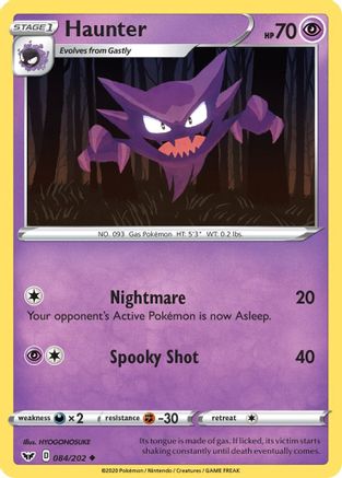 Haunter (084/202) [Sword & Shield: Base Set] - Trinity Hobby