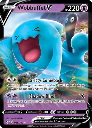 Wobbuffet V (086/202) [Sword & Shield: Base Set] - Trinity Hobby