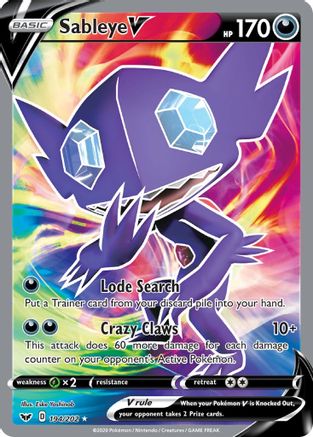 Sableye V (194/202) [Sword & Shield: Base Set] - Trinity Hobby