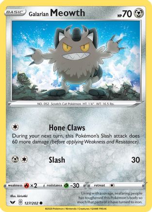 Galarian Meowth (127/202) [Sword & Shield: Base Set] - Trinity Hobby