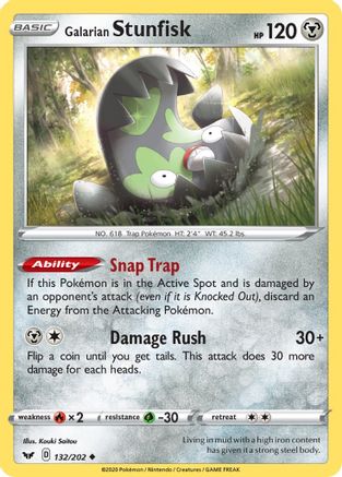 Galarian Stunfisk (132/202) [Sword & Shield: Base Set] - Trinity Hobby