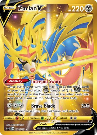Zacian V (211/202) [Sword & Shield: Base Set] - Trinity Hobby