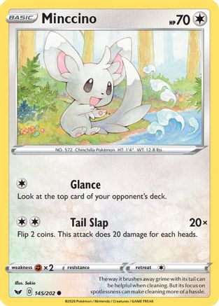 Minccino (145/202) [Sword & Shield: Base Set] - Trinity Hobby