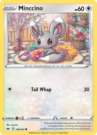 Minccino (146/202) [Sword & Shield: Base Set] - Trinity Hobby